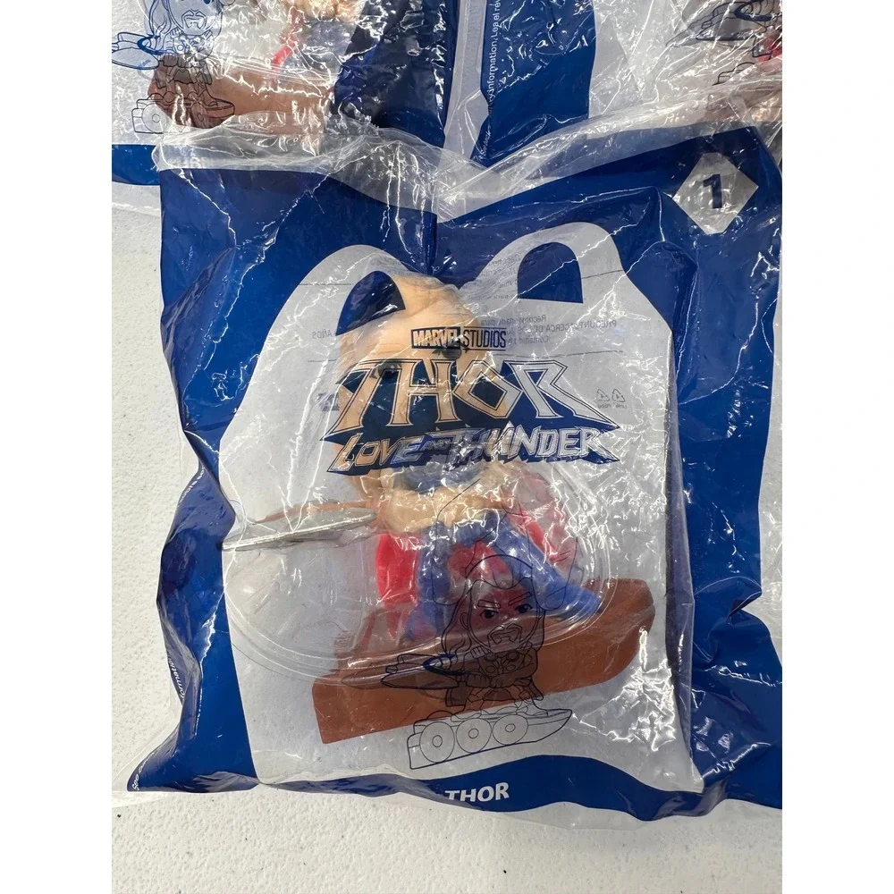 McDonalds Thor Love and Thunder Happy Meal Toys Lot 7 Marvel Figures New Sealed
